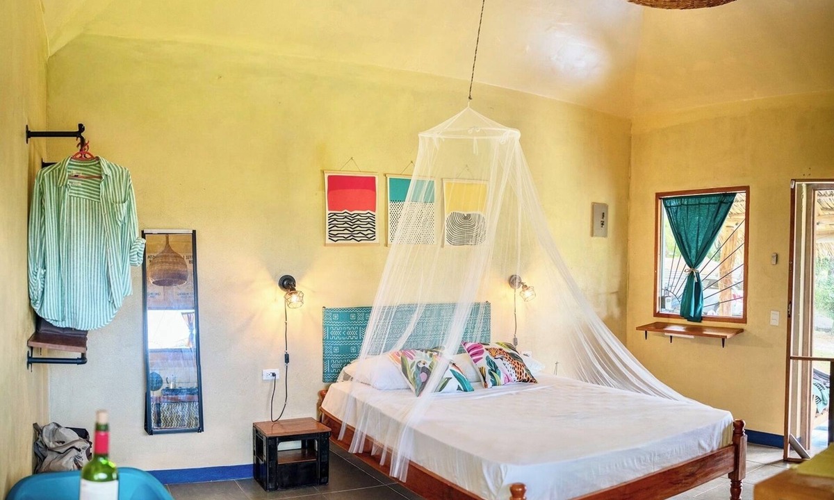 Santa Cruz House | Bungalow with Volcano View Private Terrace Kitchen WiFi