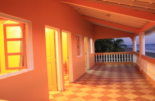 San Diego House | Sunset waves. In Front of The House Lies One of The Best Waves In Nicaragua.