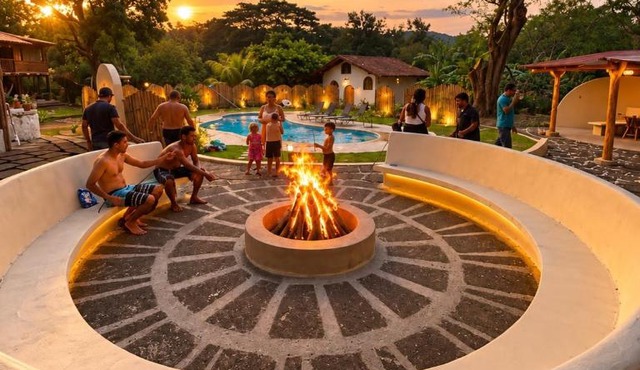 Doble Casita para 4 - Piscina - BBQ - Fogata - Finca a 15 min de San Juan del Sur y Playas in Escamequita