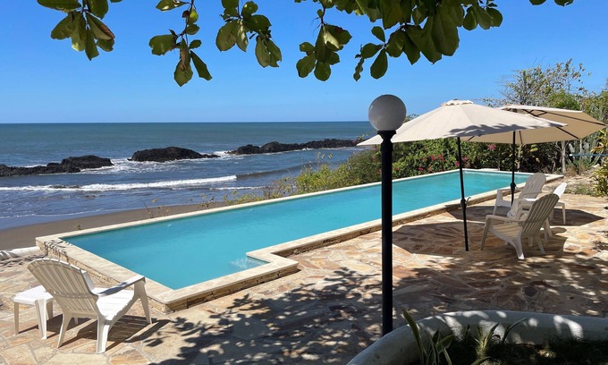 El Transito House | Casa Marazul - Beachfront House With Gorgeous Pool and Huge Rancho