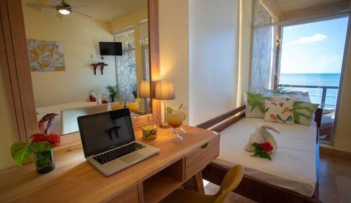 Deluxe Studio, Multiple Beds, Ocean View