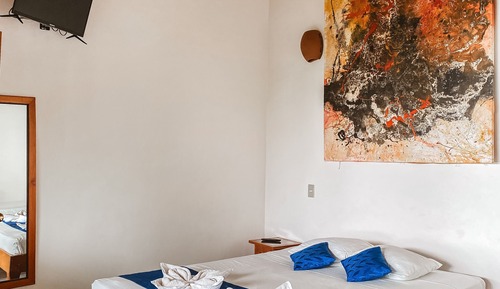 Double Room, 1 Queen Bed, Non Smoking, Garden View (AC Extra Charge)