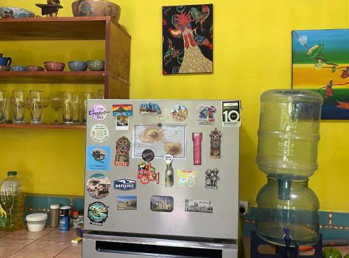 Parrot bungalow - Shared kitchen - Valle de Volcanes - Playa Perú in Mérida