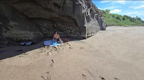 Romantic Beachfront Casita w Pool - AC - Sleeps 4 in Pochomil